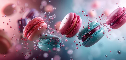 Foto op Canvas colorful macaroons © Ole
