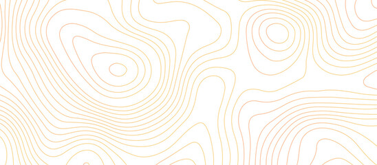 Topographic map background geographic line map pattern .panorama view orange color wave curve lines .geographic mountain relief abstract grid .the concept map of a conditional geography map . - obrazy, fototapety, plakaty