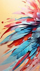 abstract colorful background with birds