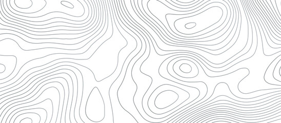 Topographic map background geographic line map pattern .panorama view gray color wave curve lines .geographic mountain relief abstract grid .the concept map of a conditional geography map . - obrazy, fototapety, plakaty