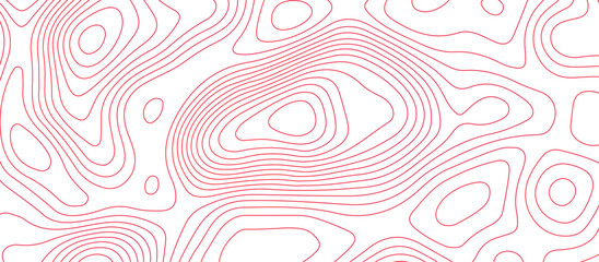 Topographic map background geographic line map pattern .panorama view red color wave curve lines .geographic mountain relief abstract grid .the concept map of a conditional geography map .