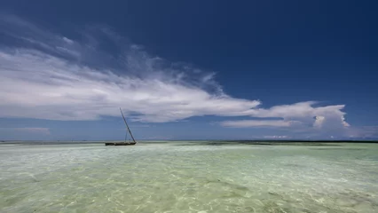 Deurstickers Panorama mit Boot © Isnurnfoto.
