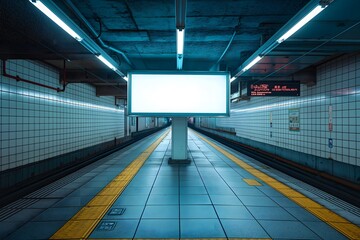 Train Area Advertisement Mockup