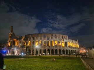 colosseum at night