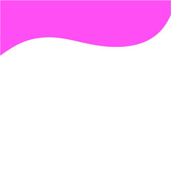 pink dividing shapes and corners for websites. Curve Line, circle, wave divider for Page Up or Down. Header frame