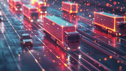 A logistics company using AI to track shipments in real-time
