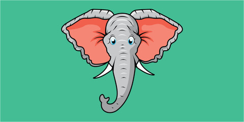 ELEPHANT ICON VECTOR ILLUSTRATION