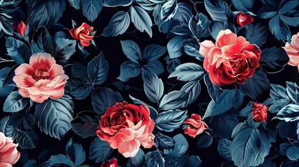 Foto op Plexiglas Floral Allover Latest Running Digital Print Design For New Collection. © Santy Hong