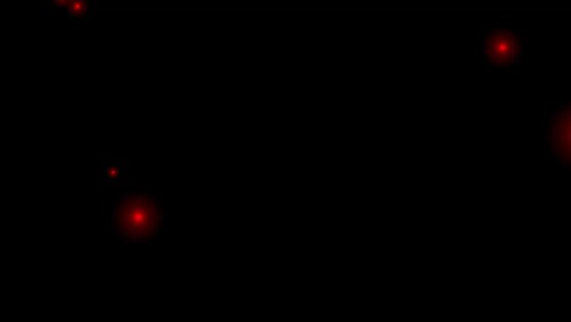 red particle flying