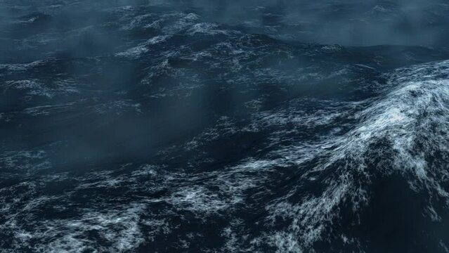 a huge storm wave.