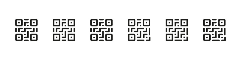 Qr code frame. Qrcode sign. Scan me frame vector tag. Mobile phone scan barcode isolated.