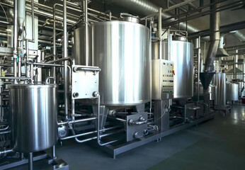 Autoclaves in ice cream factory.