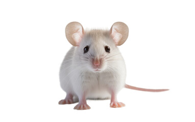 Playful Pet Rat Isolated on Transparent Background