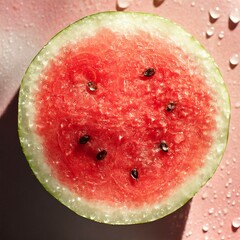 watermelon with drops