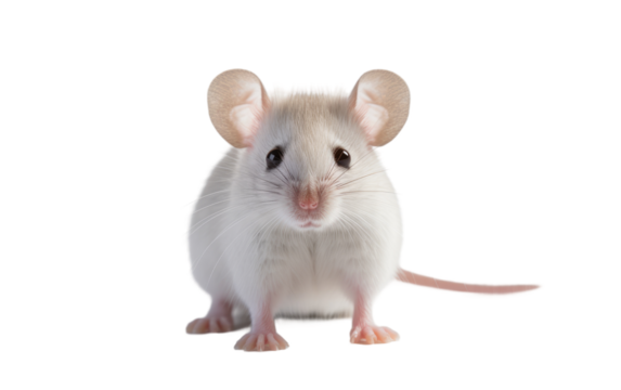 Playful Pet Rat Isolated on Transparent Background