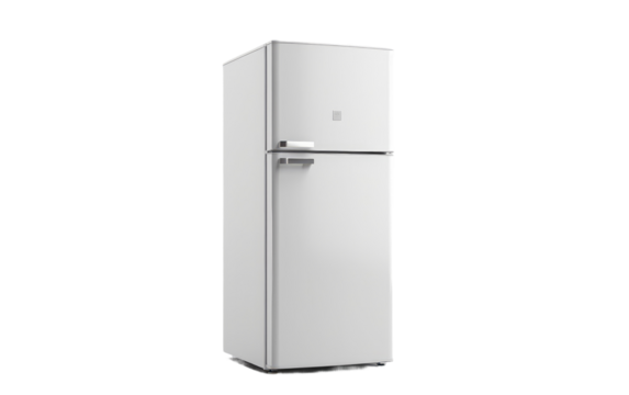 French Door Refrigerator Isolated on Transparent Background