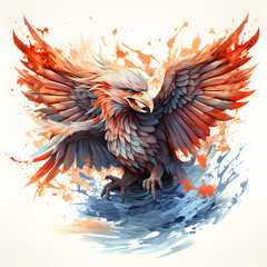 Blazing Eagle: Fiery Guardian of the Sky