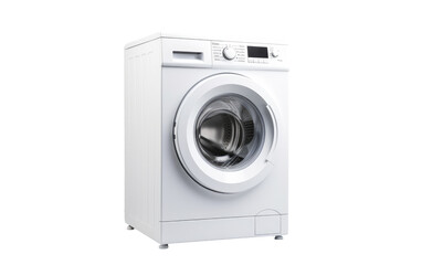 Automatic Washing Machine Isolated on Transparent Background