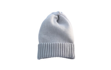 Pom-Pom Winter Cap Isolated on Transparent Background