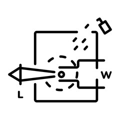 A well-designed linear icon of millikan experiment