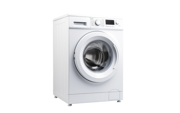 Automatic Washing Machine Isolated on Transparent Background