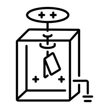 Get this linear icon of electroscope