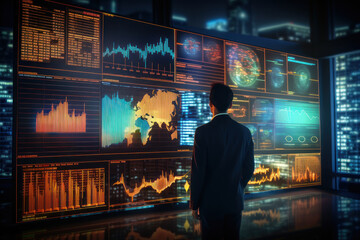 Big Data Technology Business Finance Analytic Concept