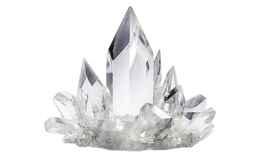 Timeless Crystal Centerpiece Isolated on Transparent Background