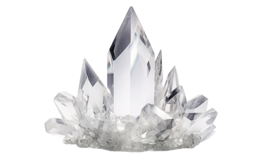 Timeless Crystal Centerpiece Isolated on Transparent Background