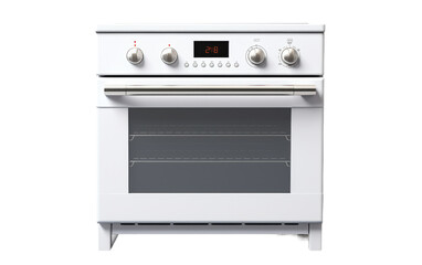 Freestanding Electric Stove Oven Isolated on Transparent Background