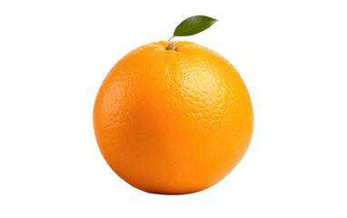 Ripe Citrus Orange Isolated on Transparent Background