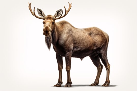 a moose with large antlers