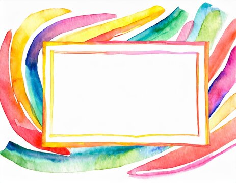 watercolor border frame template