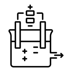 Get line style icon of electrolysis