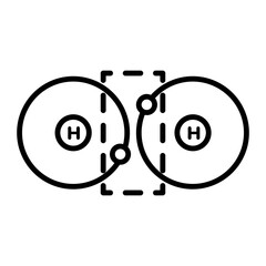 Handy linear icon of octect rule 