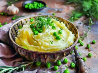Creamy Mashed Potatoes with Peas - 764710093