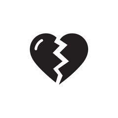 Broken heart icon 