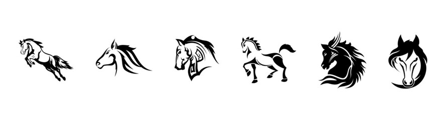 Horse icon set.eps