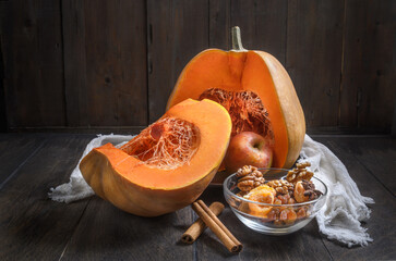 Pumpkin and other fruits and ingredients
