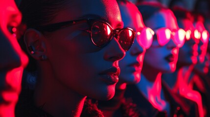a group of women wearing sunglasses