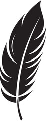 Feather Vector Logo Simplicity Redefined in Design Simplified Feather Icon Minimalism at its Finest