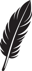 Sleek Feather Logo Vector Logo Minimalism Unleashed Minimalist Feather Icon Vector Logo Design Finesse