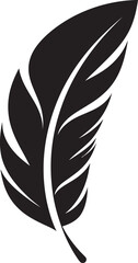 Minimalist Feather Icon Vector Logo Design Finesse Feather Vector Emblem Symbolic Vector Logo Elegance