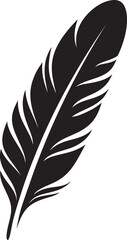 Elegant Feather Icon Vector Logo Sophistication Defined Minimalist Feather Design Vector Logo Mastery Unveiled