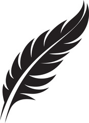 Sleek Feather Logo Iconic Vector Logo Artistry Minimalist Feather Icon Vector Logo Design Innovation