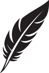 Minimalist Feather Emblem Vector Logo Elegance Perfected Vector Feather Symbol Symbolic Minimalist Logo Mastery
