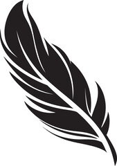 Obraz premium Vector Feather Symbol Symbolic Minimalist Logo Mastery Clean Feather Graphic Vector Logo Clarity Defined