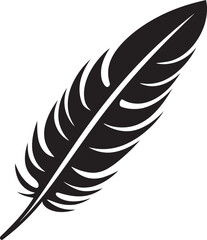 Minimalist Vector Feather Stylish Logo Concept Feather Symbol Graphic Clean Logo Design