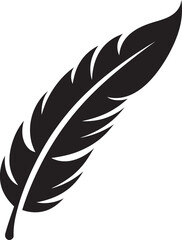Minimalist Feather Symbol Precision in Vector Logo Crafting Vector Feather Graphic Minimalist Logo Artistry Explored