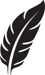 Simplistic Feather Symbol Sleek Logo Concept Feather Silhouette Logo Minimalist Design Inspiration